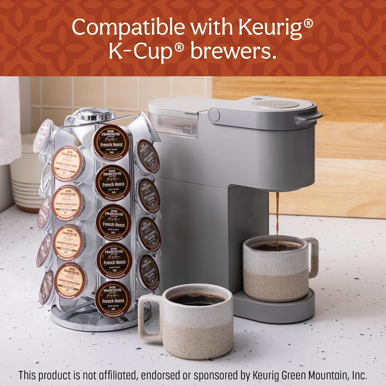 Kona Blend Single Serve Coffee Pods, Medium Roast, 100Ct | Compatible with Keurig Coffee Pod Brewers, 100% Arabica Coffee, Convenient Single Serve Brewing, Fresh Brew in Every Cup